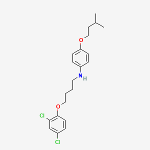 molecular formula C21H27Cl2NO2 B1385554 N-[4-(2,4-Dichlorophenoxy)butyl]-4-(isopentyloxy)-aniline CAS No. 1040688-99-0