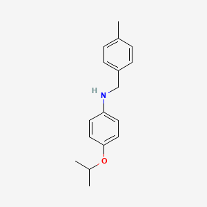 molecular formula C17H21NO B1385556 4-Isopropoxy-N-(4-methylbenzyl)aniline CAS No. 1037146-25-0