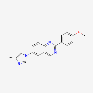 2-(4-Methoxyphenyl)-6-(4-methylimidazol-1-yl)quinazoline