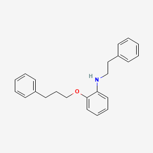 molecular formula C23H25NO B1385558 N-Phenethyl-2-(3-phenylpropoxy)aniline CAS No. 1040687-84-0