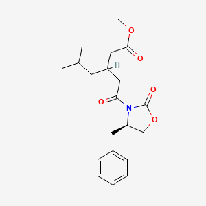 Methyl 3-(2-((R)-4-Benzyl-2-oxooxazolidin-3-yl)-2-oxoethyl)-5-methylhexanoate (Mixture of Isomers)