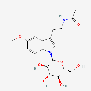 Decarboxalate 6-(Hydroxymethyl) Melatonin Glucuronide