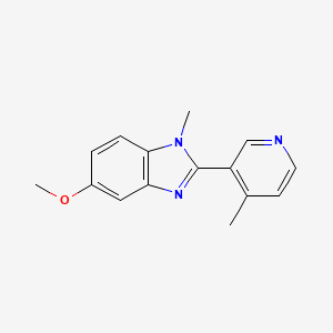 5-Methoxy-1-methyl-2-(4-methylpyridin-3-yl)benzimidazole