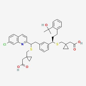 molecular formula C41H46ClNO5S2 B13855696 1-[[[(1R)-1-[3-[(2S,R)-2-[[(1-Carboxycyclopropyl)methyl]thio]-2-(7-chloro-2-quinolinyl)ethyl]phenyl]-3-[2-(1-hydroxy-1-methylethyl)phenyl]propyl]thio]methylcyclopropaneacetic Acid 