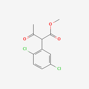 molecular formula C11H10Cl2O3 B13855708 Methyl 2-(2,5-Dichlorophenyl)-3-oxo-butanoate 