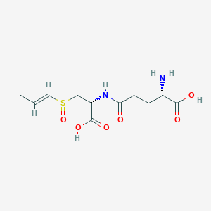 molecular formula C11H18N2O6S B13855715 (2S)-2-amino-5-[[(1R)-1-carboxy-2-[(E)-prop-1-enyl]sulfinylethyl]amino]-5-oxopentanoic acid 