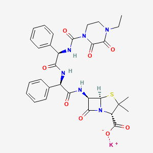 molecular formula C31H33KN6O8S B13855727 Piperazinedione-carbonyl D-Phenyl-glycylampicillin Potassium Salt 