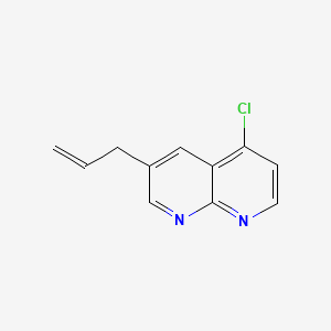 molecular formula C11H9ClN2 B13855734 3-Allyl-5-chloro-1,8-naphthyridine 