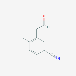 4-Methyl-3-(2-oxoethyl)benzonitrile