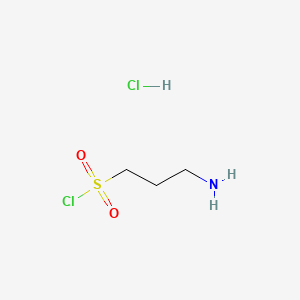 molecular formula C3H9Cl2NO2S B13855770 3-Amino-1-propanesulfonyl Chloride Hydrochloride 