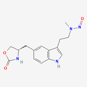 (S)-N-Methyl-N-(3-(5-((2-oxooxazolidin-4-yl)methyl)-1H-indol-3-yl)propyl)nitrous Amide