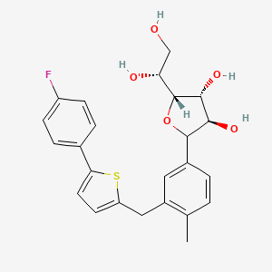 1,2-Dihydroxyethyl)-4-methylphenyl)tetrahydrofuran-3,4-diol