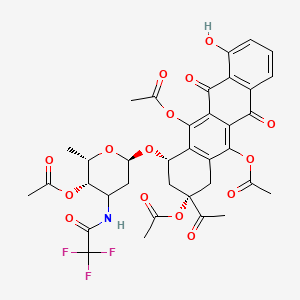 1-Desmethyl 4'-Acetoxy N-(Trifluoroacetyl)daunorubicin 6,8,11-Triyl Triacetate