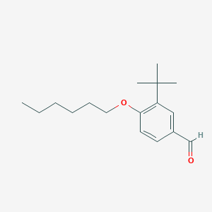 molecular formula C17H26O2 B13855890 3-Tert-butyl-4-hexoxybenzaldehyde 