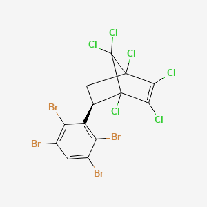 1,2,3,4,7,7-Hexachloro-5-(tetrabromophenyl)bicyclo[2.2.1]hept-2-ene; 5-(Tetrabromophenyl)-1,2,3,4,7,7-hexachloro-2-norbornene; Hexachlorocyclopentadiene-tetrabromostyrene Adduct