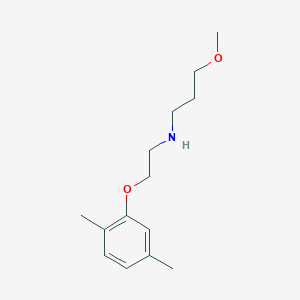 molecular formula C14H23NO2 B1385593 N-[2-(2,5-Dimethylphenoxy)ethyl]-3-methoxy-1-propanamine CAS No. 1040680-76-9