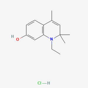 molecular formula C14H20ClNO B13855938 1-Ethyl-1,2-dihydro-2,2,4-trimethyl-7-quinolinol Hydrochloride 