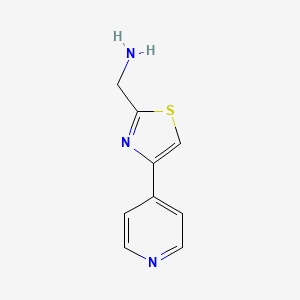 [4-(Pyridin-4-yl)-1,3-thiazol-2-yl]methanamine