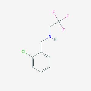 N-[(2-Chlorophenyl)methyl]-2,2,2-trifluoroethanamine