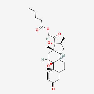 molecular formula C27H36O6 B13855960 Betamethasone 9,11-Epoxide 21-Valerate 