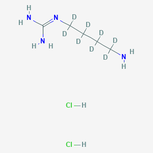 molecular formula C5H16Cl2N4 B13855976 4-Aminobutyl-d8 Guanidine Dihydrochloride 