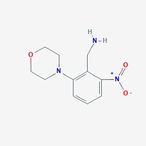 (2-Morpholin-4-yl-6-nitrophenyl)methanamine