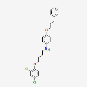 molecular formula C25H27Cl2NO2 B1385602 N-[4-(2,4-Dichlorophenoxy)butyl]-4-(3-phenylpropoxy)aniline CAS No. 1040686-69-8