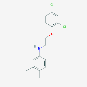 molecular formula C16H17Cl2NO B1385610 N-[2-(2,4-Dichlorophenoxy)ethyl]-3,4-dimethylaniline CAS No. 356532-77-9