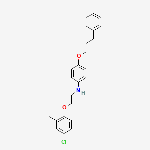 molecular formula C24H26ClNO2 B1385611 N-[2-(4-Chloro-2-methylphenoxy)ethyl]-4-(3-phenylpropoxy)aniline CAS No. 1040686-63-2