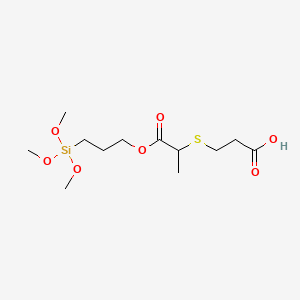 3-((1-Oxo-1-(3-(trimethylsilyl)propoxy)propan-2-yl)thio)propanoic acid