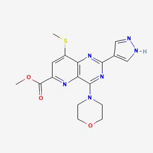 methyl 8-(methylthio)-4-morpholin-4-yl-2-(1H-pyrazol-4-yl)pyrido[3,2-d]pyrimidine-6-carboxylate