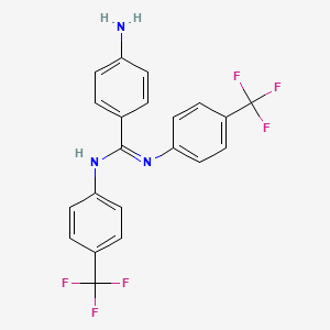 (Z)-4-Amino-N,N'-bis(4-(trifluoromethyl)phenyl)benzimidamide