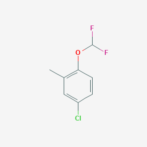 molecular formula C8H7ClF2O B1385618 4-Chloro-1-(difluoromethoxy)-2-methylbenzene CAS No. 639826-17-8