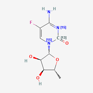 5'-Deoxy-5-fluorocytidine-13C,15N2