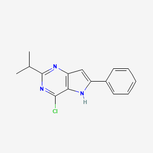 4-chloro-6-phenyl-2-propan-2-yl-5H-pyrrolo[3,2-d]pyrimidine