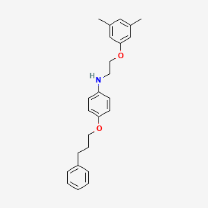 molecular formula C25H29NO2 B1385635 N-[2-(3,5-Dimethylphenoxy)ethyl]-4-(3-phenylpropoxy)aniline CAS No. 1040686-57-4