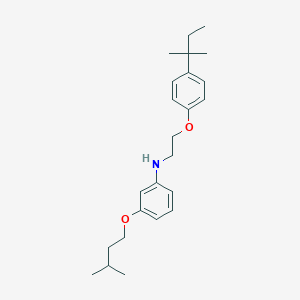 molecular formula C24H35NO2 B1385646 N-[3-(Isopentyloxy)phenyl]-N-{2-[4-(tert-pentyl)-phenoxy]ethyl}amine CAS No. 1040684-71-6
