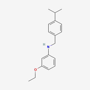 molecular formula C18H23NO B1385647 3-Ethoxy-N-(4-isopropylbenzyl)aniline CAS No. 1040685-75-3