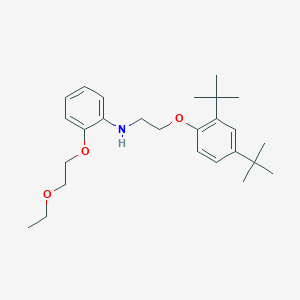 molecular formula C26H39NO3 B1385653 N-{2-[2,4-二(叔丁基)苯氧基]乙基}-2-(2-乙氧基乙氧基)苯胺 CAS No. 1040691-32-4