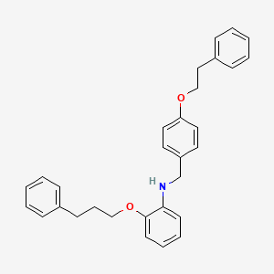 molecular formula C30H31NO2 B1385658 N-[4-(Phenethyloxy)benzyl]-2-(3-phenylpropoxy)-aniline CAS No. 1040688-09-2