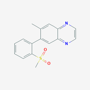 6-Methyl-7-(2-(methylsulfonyl)phenyl)quinoxaline