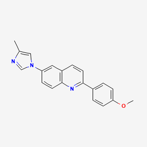 2-(4-Methoxyphenyl)-6-(4-methylimidazol-1-yl)quinoline