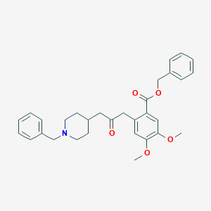 2-(3-(1-Benzylpiperidin-4-yl)-2-oxopropyl)-4,5-dimethoxybenzoic Acid Benzyl Ester