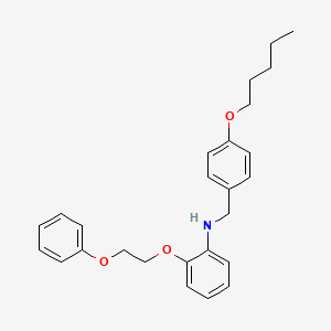 N-[4-(Pentyloxy)benzyl]-2-(2-phenoxyethoxy)aniline