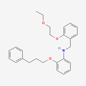 molecular formula C26H31NO3 B1385671 N-[2-(2-Ethoxyethoxy)benzyl]-2-(3-phenylpropoxy)aniline CAS No. 1040688-19-4