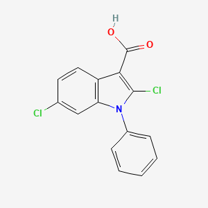 2,6-Dichloro-1-phenylindole-3-carboxylic acid