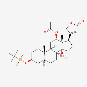 Des-3-hydroxy-3-((tert-butyldimethylsilyl)oxy) 12beta-Aacetyldigoxigenin