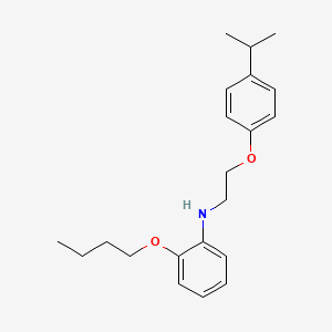 molecular formula C21H29NO2 B1385673 2-Butoxy-N-[2-(4-isopropylphenoxy)ethyl]aniline CAS No. 1040689-14-2