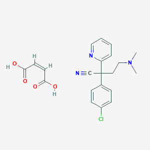 (2RS)-2-(4-Chloro-phenyl)-4-(dimethylamino)-2-(pyridin-2-yl)butanenitrile Maleate