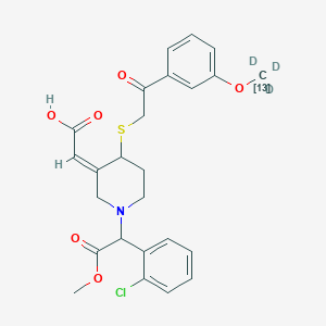 cis-Clopidogrel-MP-13C,d3 Derivative(Pair of Enantiomers)